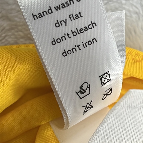 NWT Andie Swim Yellow L The Marina Top SUNB Racerback Swimsuit Top - Picture 9 of 11